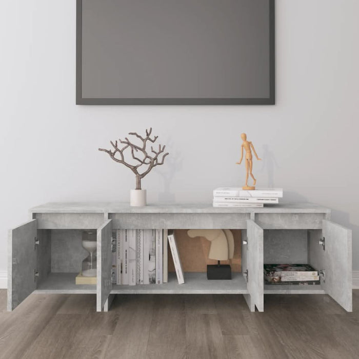 Comodă TV, gri beton, 120x30x40,5 cm, PAL - WALTI WALTI