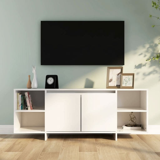 Comodă TV, alb, 130x35x50 cm, PAL - WALTI WALTI