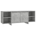 Comodă TV, gri beton, 130x35x50 cm, PAL - WALTI WALTI
