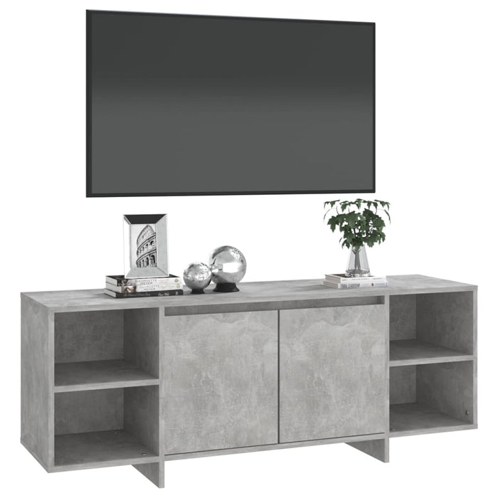 Comodă TV, gri beton, 130x35x50 cm, PAL - WALTI WALTI