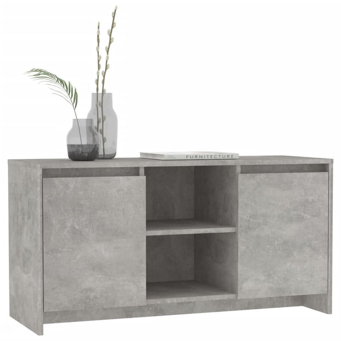 Comodă TV, gri beton, 102x37,5x52,5 cm, PAL - WALTI WALTI