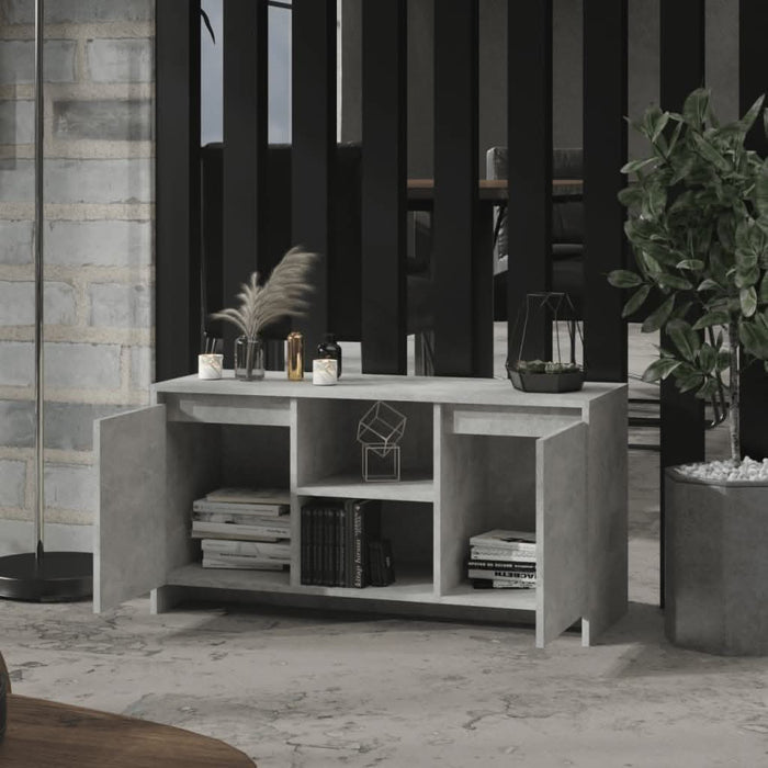 Comodă TV, gri beton, 102x37,5x52,5 cm, PAL - WALTI WALTI