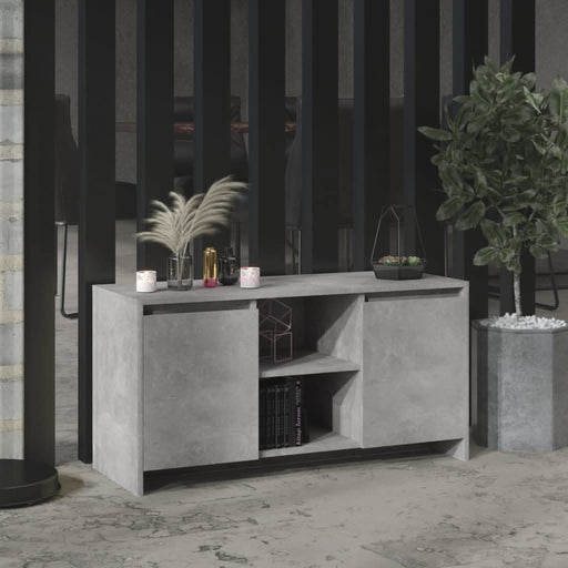 Comodă TV, gri beton, 102x37,5x52,5 cm, PAL - WALTI WALTI