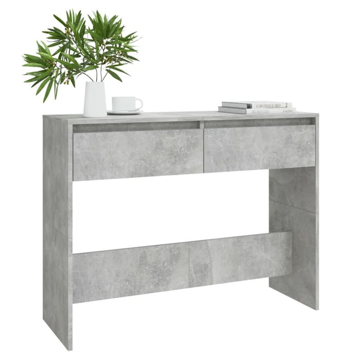Masă consolă, gri beton, 100x35x76,5 cm, PAL - WALTI WALTI