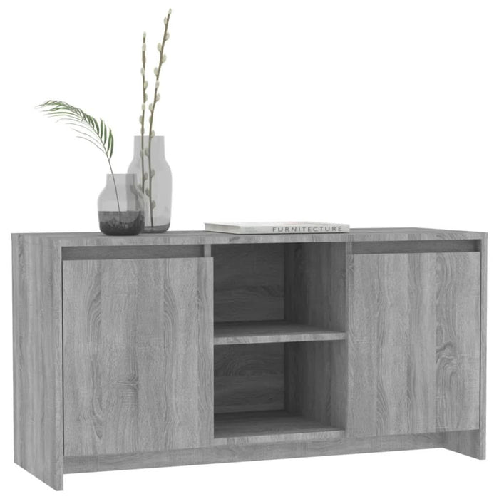 Comodă TV, gri sonoma, 102x37,5x52,5 cm, lemn prelucrat - WALTI WALTI