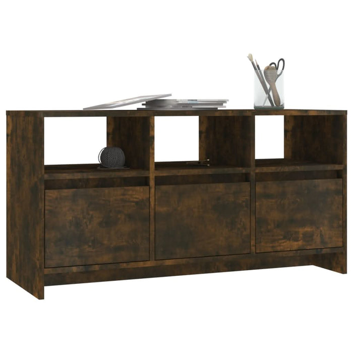 Comodă TV, stejar fumuriu, 102x37,5x52,5 cm, lemn prelucrat - WALTI WALTI