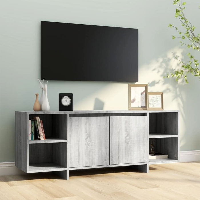 Comodă TV, gri sonoma, 130x35x50 cm, PAL - WALTI WALTI