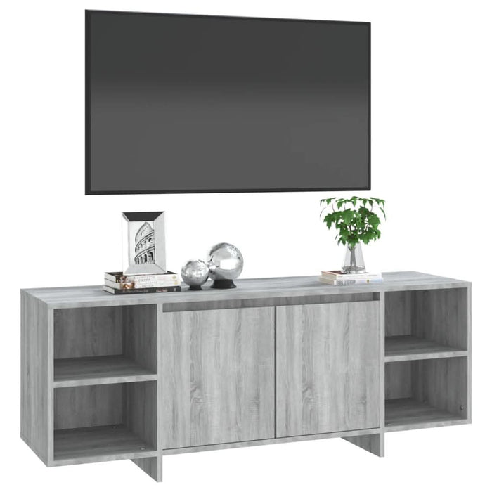 Comodă TV, gri sonoma, 130x35x50 cm, PAL - WALTI WALTI