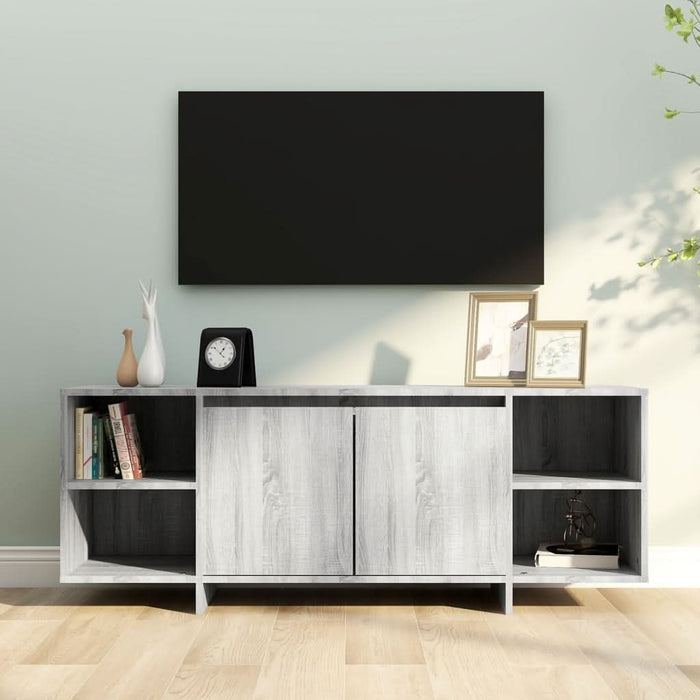Comodă TV, gri sonoma, 130x35x50 cm, PAL - WALTI WALTI