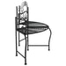 Bancă circulară de copac, negru, 150 cm, oțel - WALTI WALTI