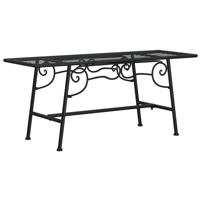 Bancă de copac, negru, 110 cm, oțel - WALTI WALTI