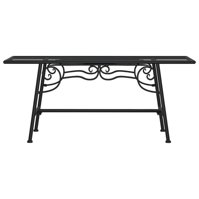 Bancă de copac, negru, 110 cm, oțel - WALTI WALTI
