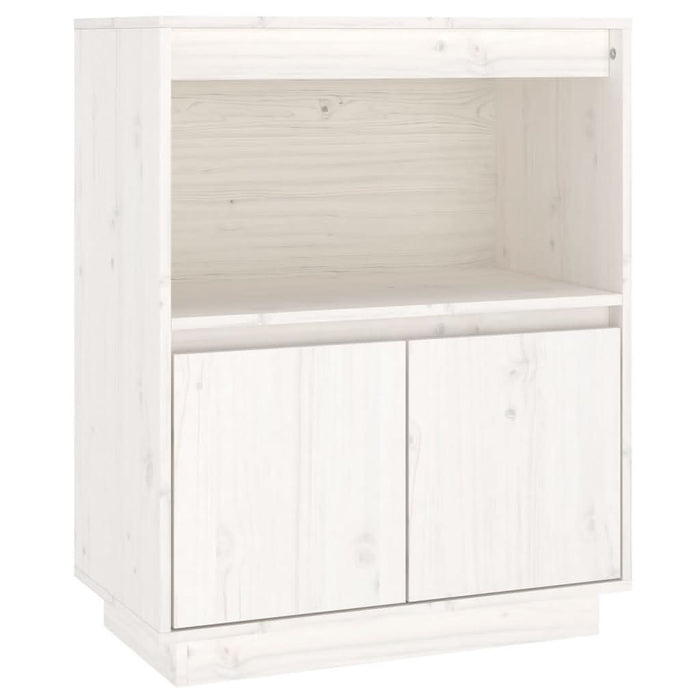Servantă albă 60x34x75 cm din lemn masiv de pin - WALTI WALTI