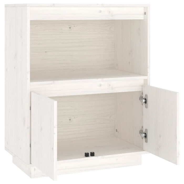 Servantă albă 60x34x75 cm din lemn masiv de pin - WALTI WALTI