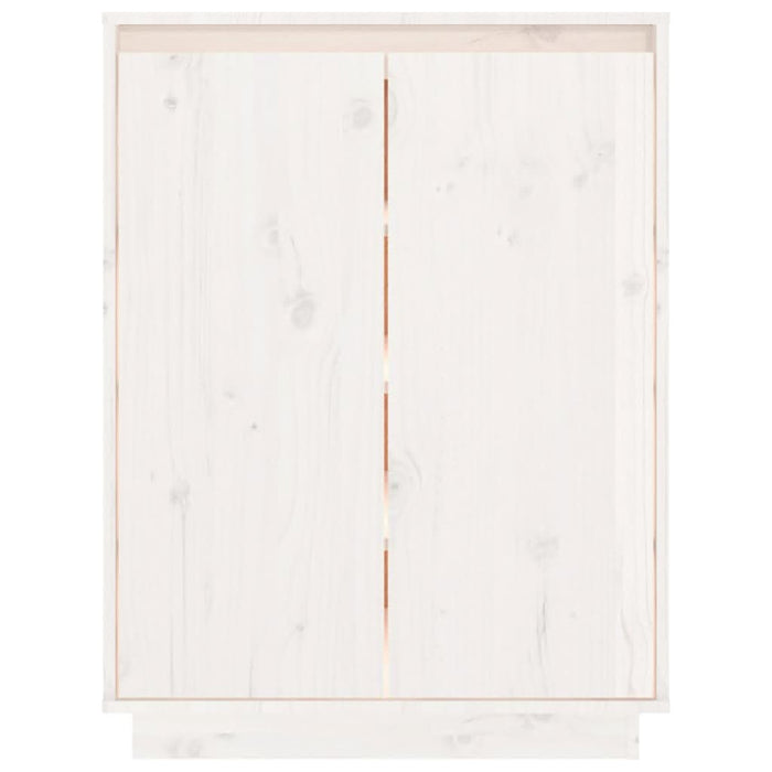 Pantofar, alb, 60x35x80 cm, lemn masiv de pin - WALTI WALTI