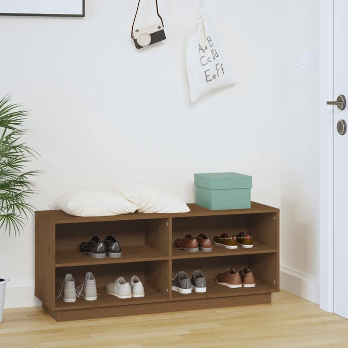Pantofar, maro miere, 110x34x45 cm, lemn masiv de pin - WALTI WALTI