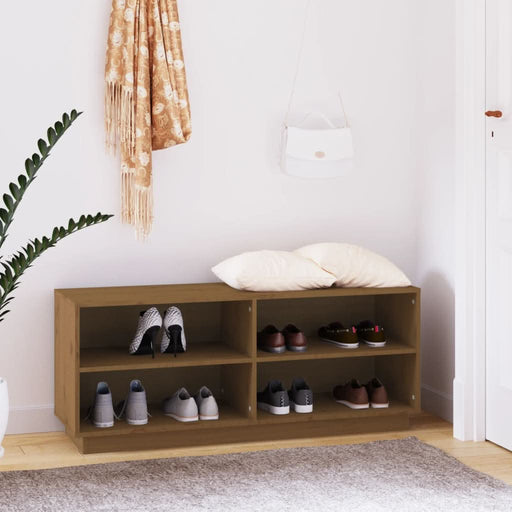 Pantofar, maro miere, 110x34x45 cm, lemn masiv de pin - WALTI WALTI