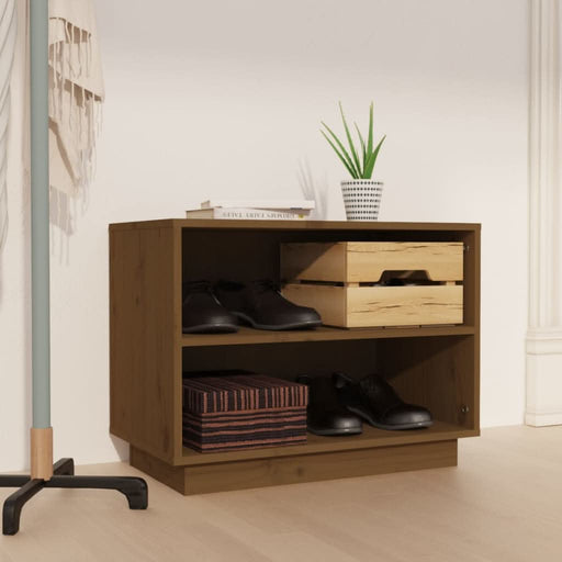 Dulap pantofi, maro miere, 60x34x45 cm, lemn masiv de pin - WALTI WALTI