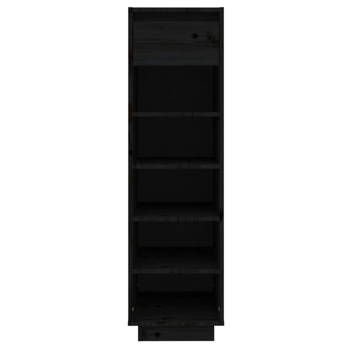 Pantofar, negru, 34x30x105 cm, lemn masiv de pin - WALTI WALTI
