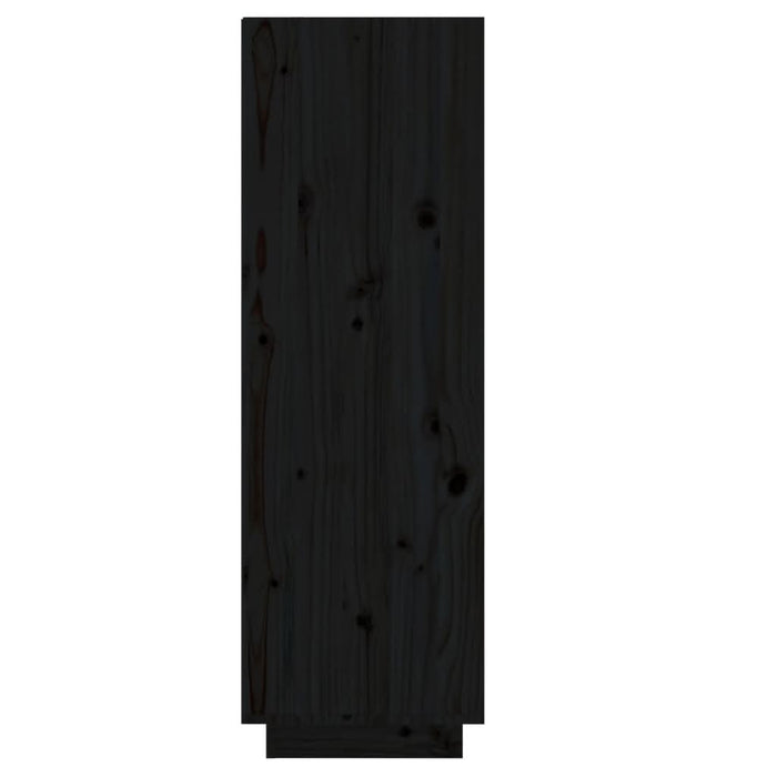 Pantofar, negru, 34x30x105 cm, lemn masiv de pin - WALTI WALTI