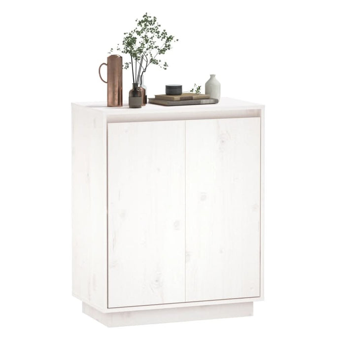 Servantă albă 60x34x75 cm din lemn masiv de pin - WALTI WALTI
