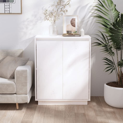 Servantă albă 60x34x75 cm din lemn masiv de pin - WALTI WALTI