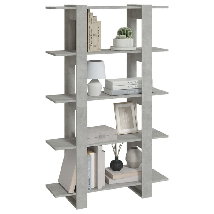 Bibliotecă/Separator cameră, gri beton, 100x30x160 cm - WALTI WALTI