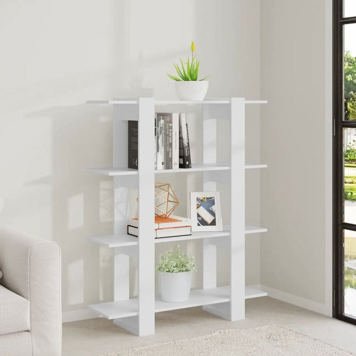Bibliotecă/Separator cameră, alb, 100x30x123,5 cm - WALTI WALTI