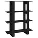 Bibliotecă/Separator cameră, negru, 100x30x123,5 cm - WALTI WALTI