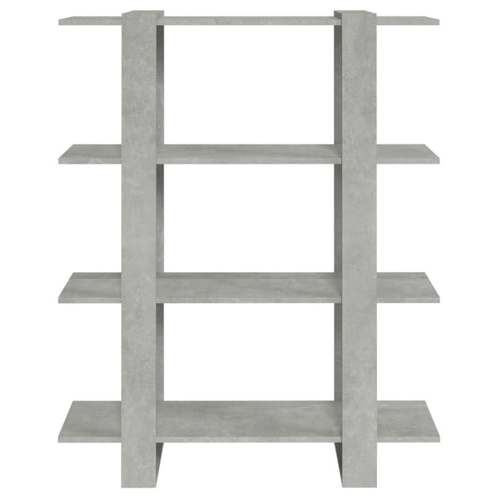 Bibliotecă/Separator cameră, gri beton, 100x30x123,5 cm - WALTI WALTI