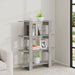 Bibliotecă/Separator cameră, gri beton, 100x30x123,5 cm - WALTI WALTI