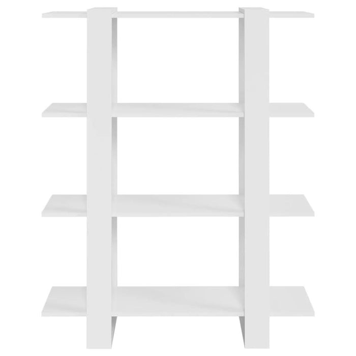Bibliotecă/Separator cameră, alb extralucios, 100x30x123,5 cm - WALTI WALTI