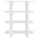 Bibliotecă/Separator cameră, alb extralucios, 100x30x123,5 cm - WALTI WALTI