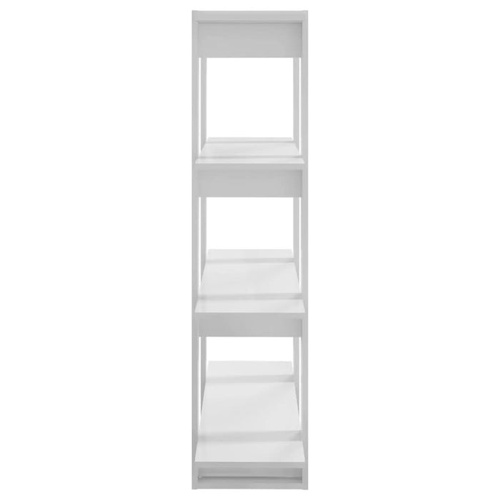 Bibliotecă/Separator cameră, alb extralucios, 100x30x123,5 cm - WALTI WALTI