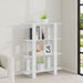 Bibliotecă/Separator cameră, alb extralucios, 100x30x123,5 cm - WALTI WALTI