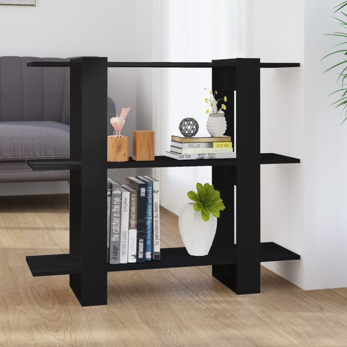 Bibliotecă/Separator cameră, negru, 100x30x87 cm - WALTI WALTI