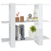 Bibliotecă/Separator cameră, alb extralucios, 100x30x87 cm - WALTI WALTI