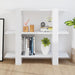 Bibliotecă/Separator cameră, alb extralucios, 100x30x87 cm - WALTI WALTI