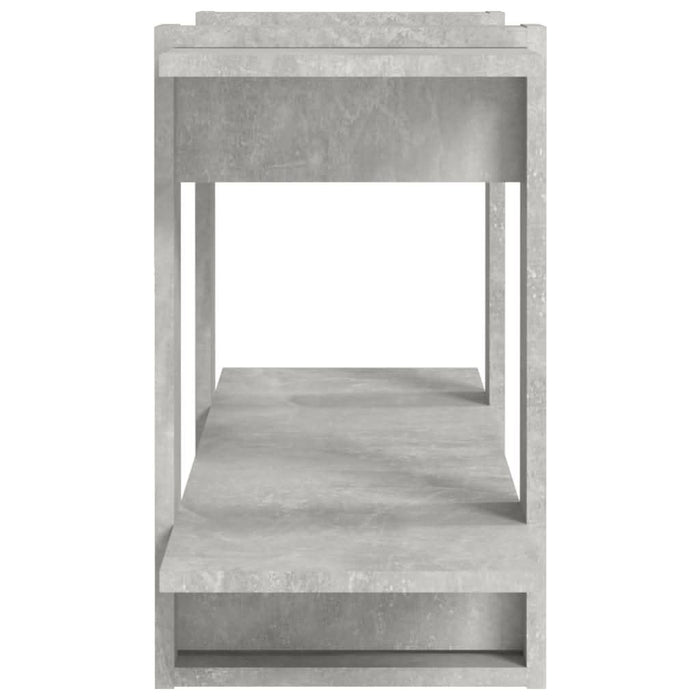 Bibliotecă, gri beton, 100x30x51 cm, lemn compozit - WALTI WALTI