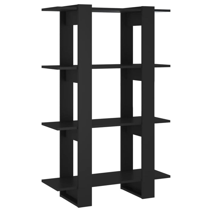 Bibliotecă/Separator cameră, negru, 80x30x123,5 cm - WALTI WALTI