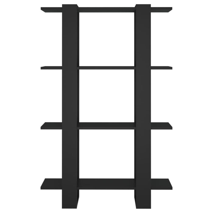 Bibliotecă/Separator cameră, negru, 80x30x123,5 cm - WALTI WALTI