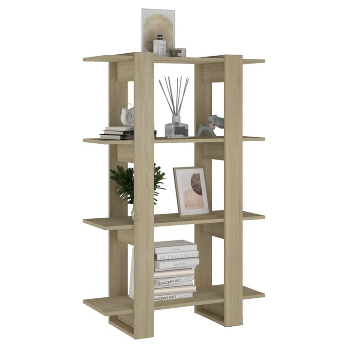 Bibliotecă/Separator cameră, stejar sonoma, 80x30x123,5 cm - WALTI WALTI