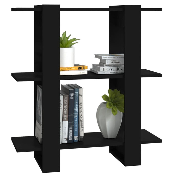 Bibliotecă/Separator cameră, negru, 80x30x87 cm - WALTI WALTI