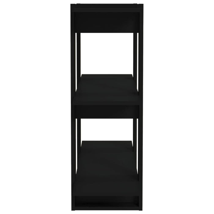 Bibliotecă/Separator cameră, negru, 80x30x87 cm - WALTI WALTI