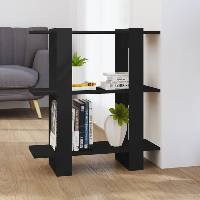 Bibliotecă/Separator cameră, negru, 80x30x87 cm - WALTI WALTI