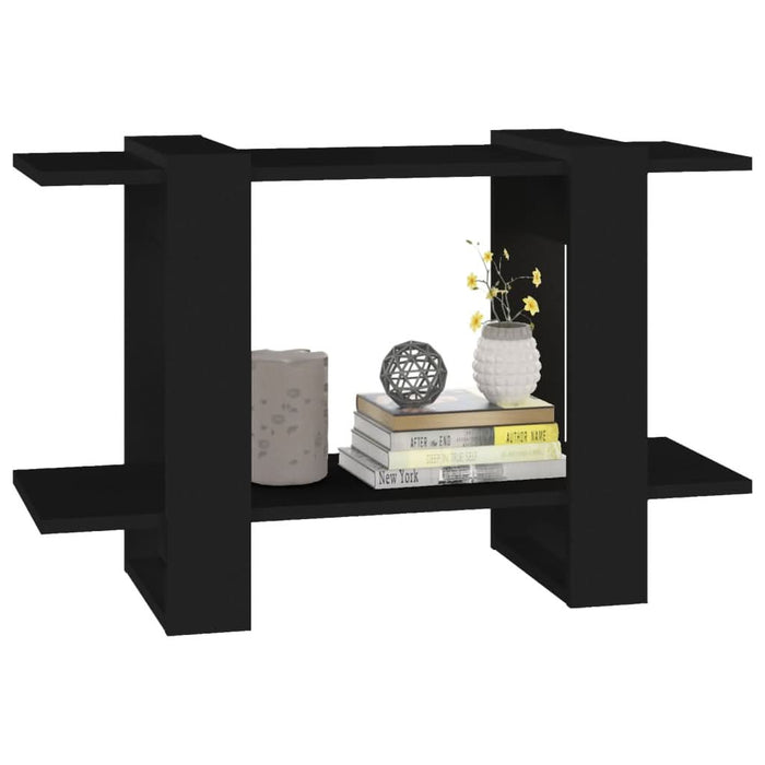 Bibliotecă/Separator cameră, negru, 80x30x51 cm - WALTI WALTI