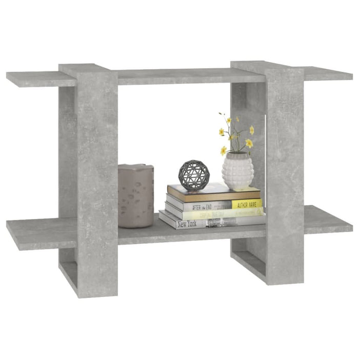 Bibliotecă/Separator cameră, gri beton, 80x30x51 cm - WALTI WALTI