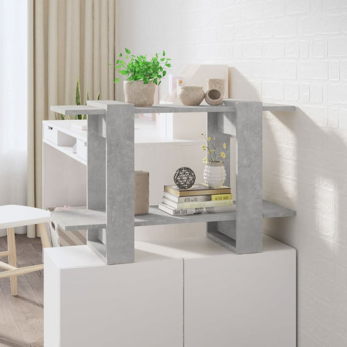 Bibliotecă/Separator cameră, gri beton, 80x30x51 cm - WALTI WALTI
