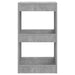Bibliotecă/Separator cameră, gri beton, 40x30x72 cm - WALTI WALTI
