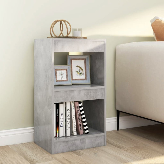 Bibliotecă/Separator cameră, gri beton, 40x30x72 cm - WALTI WALTI